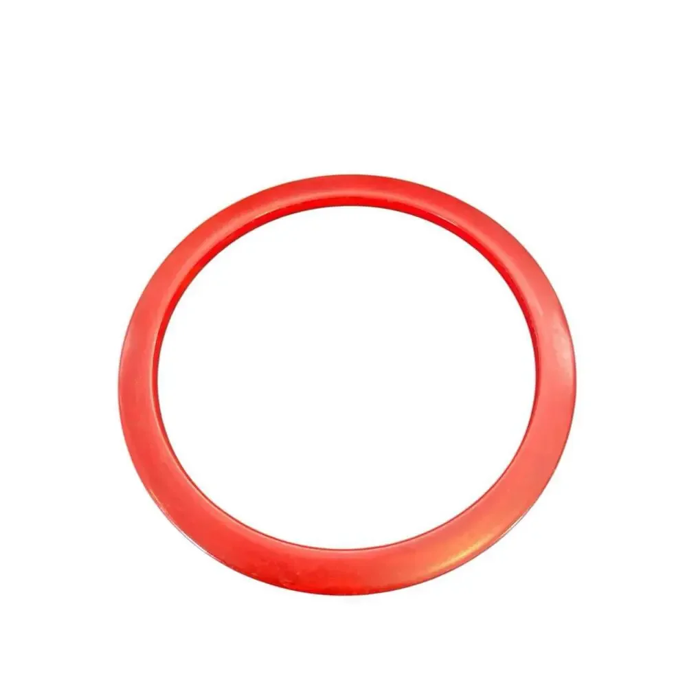 FOUR Vintage Bakelite Red Stackable Spacer Bangle Bracelets Cherry Red Art Deco - Picture 4 of 13